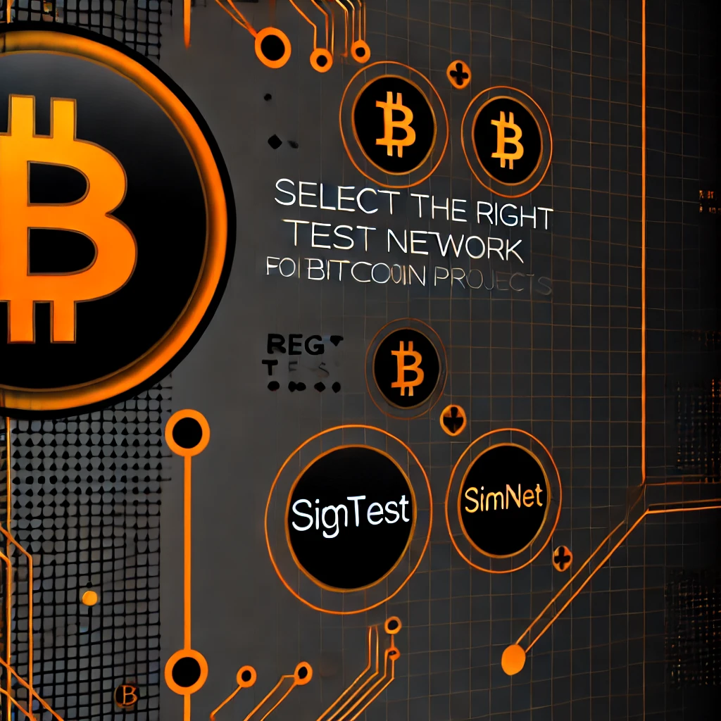 Bitcoin Test Networks Comparison graphic